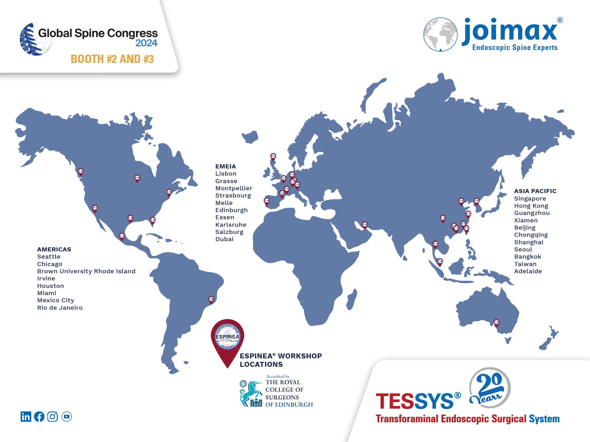 joimax® Unveils New Website, Celebrates 20 Years of TESSYS® at Global Spine Congress (GSC) in Bangkok