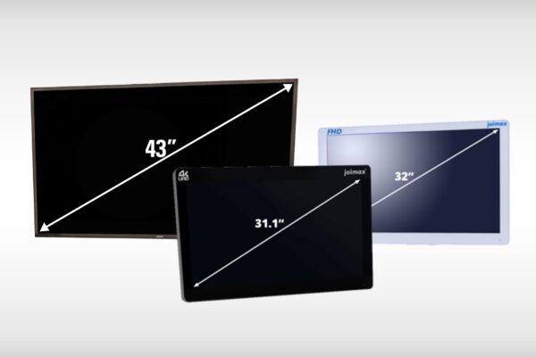 Medical screens with various sizes, that are part of the Camsource LED set by Joimax.