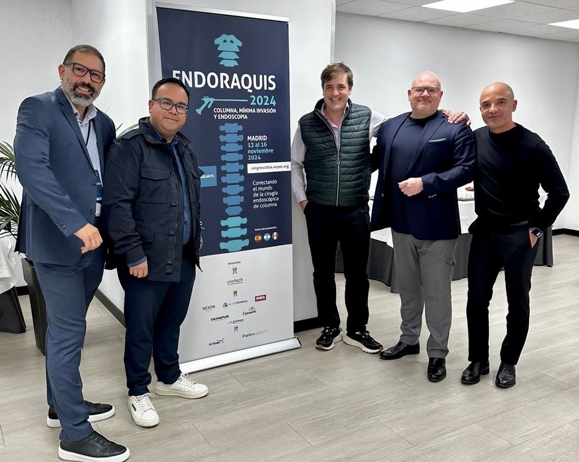 1 Faculties of Espinea- Endoscopic Spine Academy at the Endoraquis 2024 in Madrid.