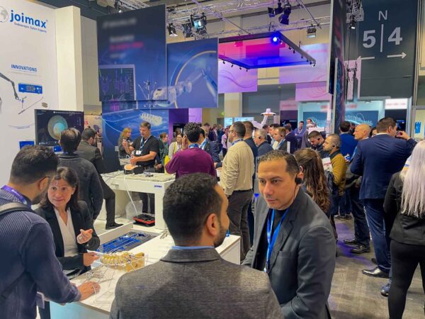 Well- attended Joimax booth at the DWG in Hamburg.