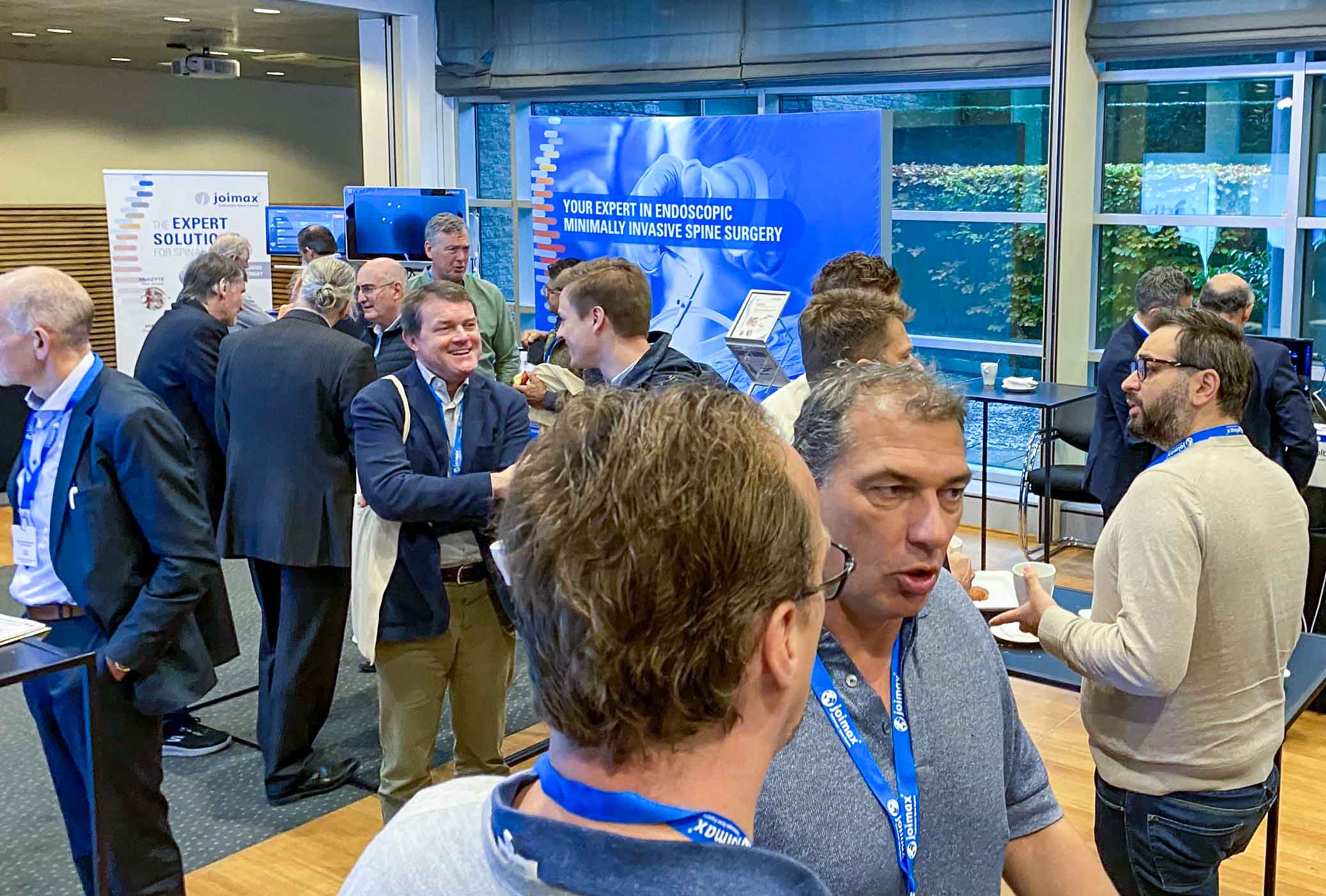 5 Joimax booth at Brussels International Spine Symposium (BISS) that was attended by many surgeons.