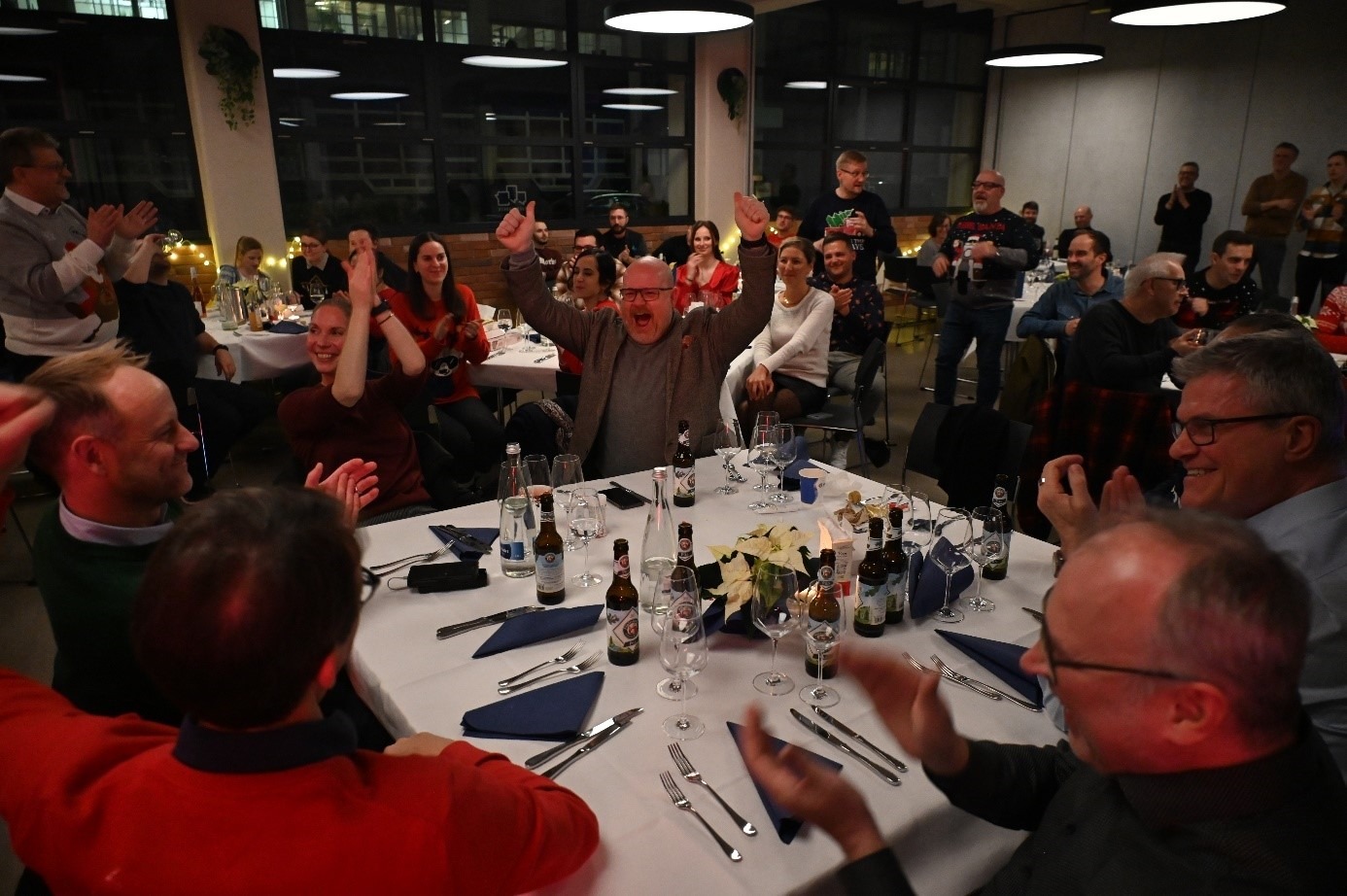 Bild5 Company christmas party at Joimax headquarters in Karlsruhe germany.