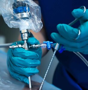 iLESSYS® Biportal by joimax® biportal interlaminar surgical approach performed with iLESSYS® Biportal by Joimax.