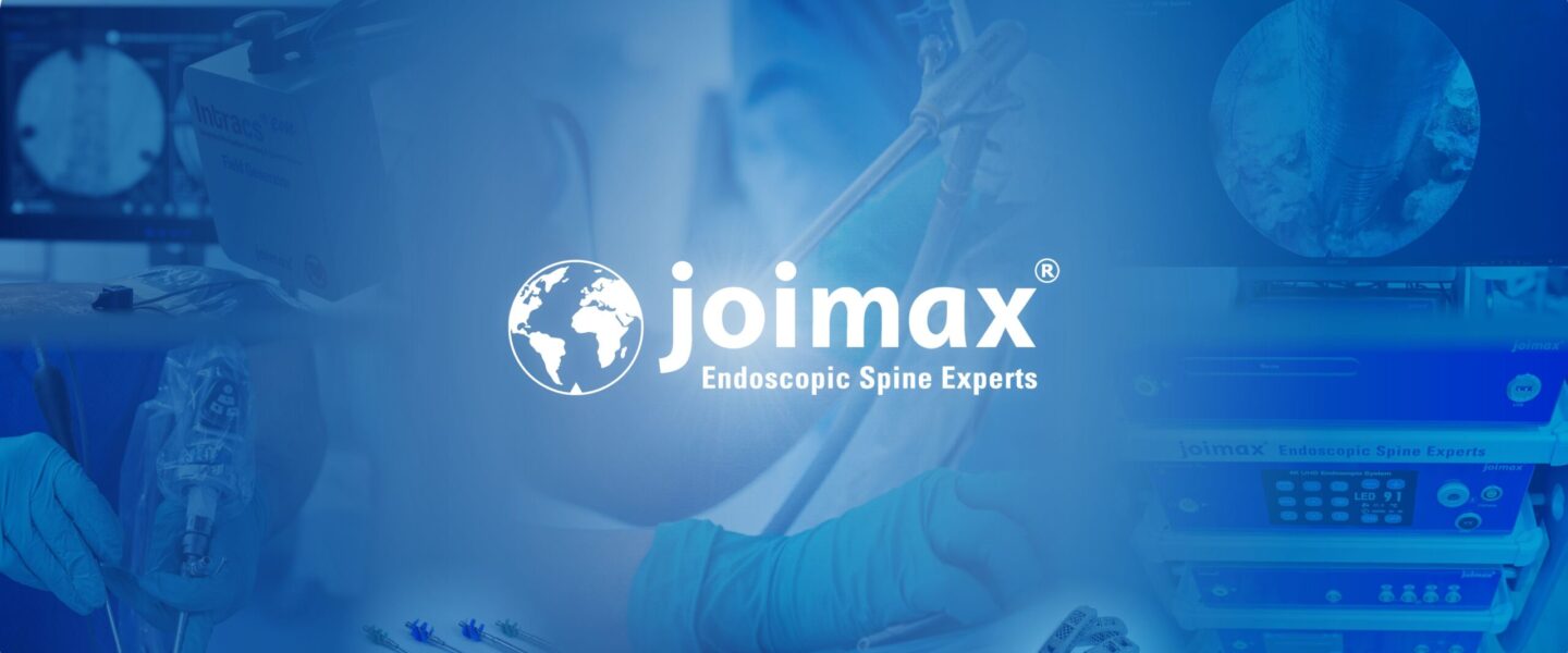 joimax® Products joimax Header Picture: collage of joimax products, like NAVENTO Tower, Endoscopes, Shrill Spinner Blades, EndoLIF and Intracs